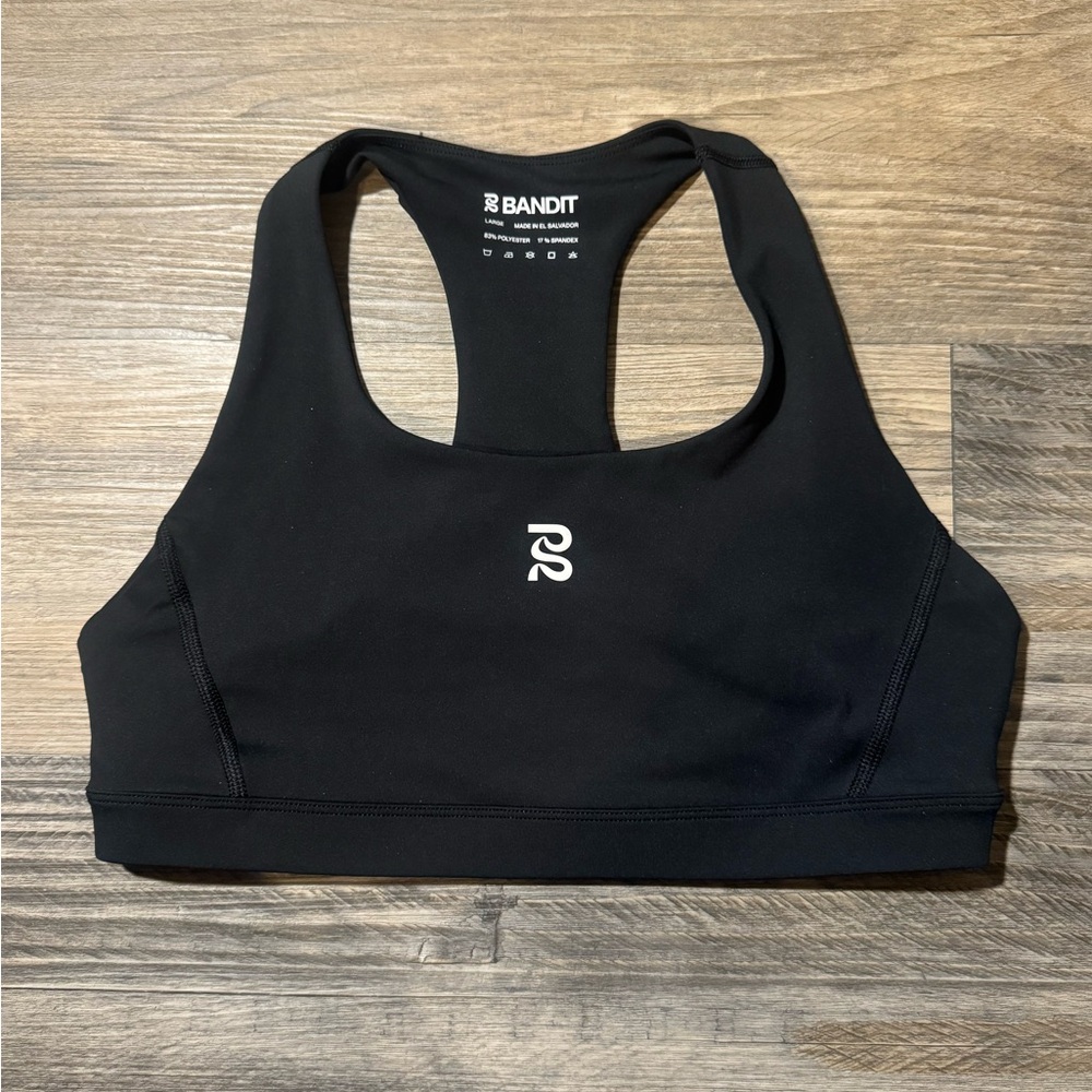 Bandit Running Women's Stamina Scoop Neck Sports Bra, Size Large